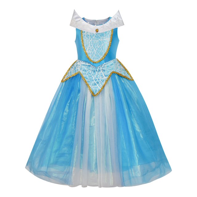 Princess Costume Déguisement Bleu 8 Ans