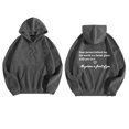 thumbnail image 2 of Rbaofujie Chandail à Capuchon Femme Mode Imprimé Col Rond Manches Longues T-Shirt à Capuche Hauts Blouse Gris Foncé Chandails pour Femmes Hauts, 2 of 3