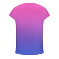 thumbnail image 5 of Pompotops T-Shirt Tunique à Manches Courtes Dégradé pour Femmes, 5 of 5