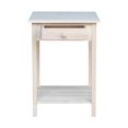 thumbnail image 4 of International Concepts Home Accents Unfinished 1-Drawer Hampton Bedside Table, 4 of 8