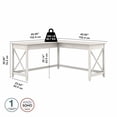 thumbnail image 2 of Bureau en L Key West de Bush Furniture, pin vieilli, 2 of 5