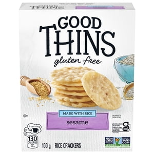 Good Thins, Sesame, Gluten Free Rice Crackers
