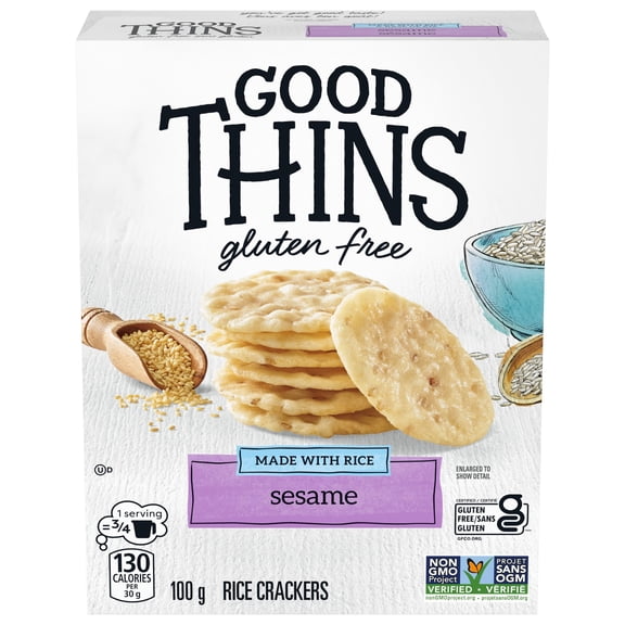 Good Thins, Sesame, Gluten Free Rice Crackers