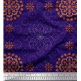 thumbnail image 1 of Soimoi Cotton Cambric Fabric Mandala Decorative Fabric Prints by Yard 56 Inch Wide, 1 of 3