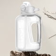 thumbnail image 1 of EQWLJWE Back To School Supplies Sale,1 Gallon Water Bottle with Time Marker,Straw & Chug Lid,Big Water Bottle with Straw,Gym Water Bottle with Handle,Gallon Water Jug with Graduation Marking, 1 of 8