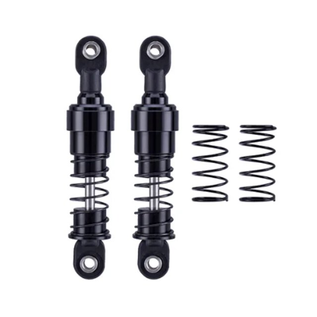 Xingzhi 2pack/lot Aluminium Big Bore Shocks Oil Damper For 1/10 RC Crawler LCG Cheater Rigs SCX10 TRX4 Front Rear Shock Black 1
