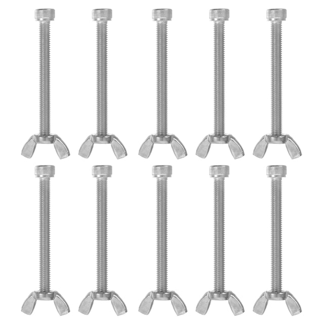 10 Pairs Stainless Steel Screw Nut Kit for Easy Tightening by Hand