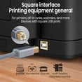 thumbnail image 4 of HLONK 19.6” USB Type-C to USB B 2.0 Printer Cable  Grey, 4 of 10