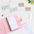 thumbnail image 4 of A6 Binder Zipper Bag Macaron Notebook Leather Pu Binder Cash Budget Ledger, 4 of 7