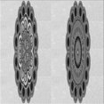 thumbnail image 1 of Ahgly Company Tapis d'Intérieur Lavable en Machine Carré Gris Platine, 8 Pieds Carré, 1 of 7