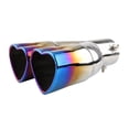 thumbnail image 5 of Car Heart Shaped Dual Exhaust Tip Stainless Steel Double Pipe for Enhanced Performance and Stylish Tail Upgrade, 5 of 5