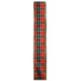 thumbnail image 2 of Northlight Green and Red Plaid Wired Christmas Craft Ribbon 2.5" x 10 Yards, 2 of 3