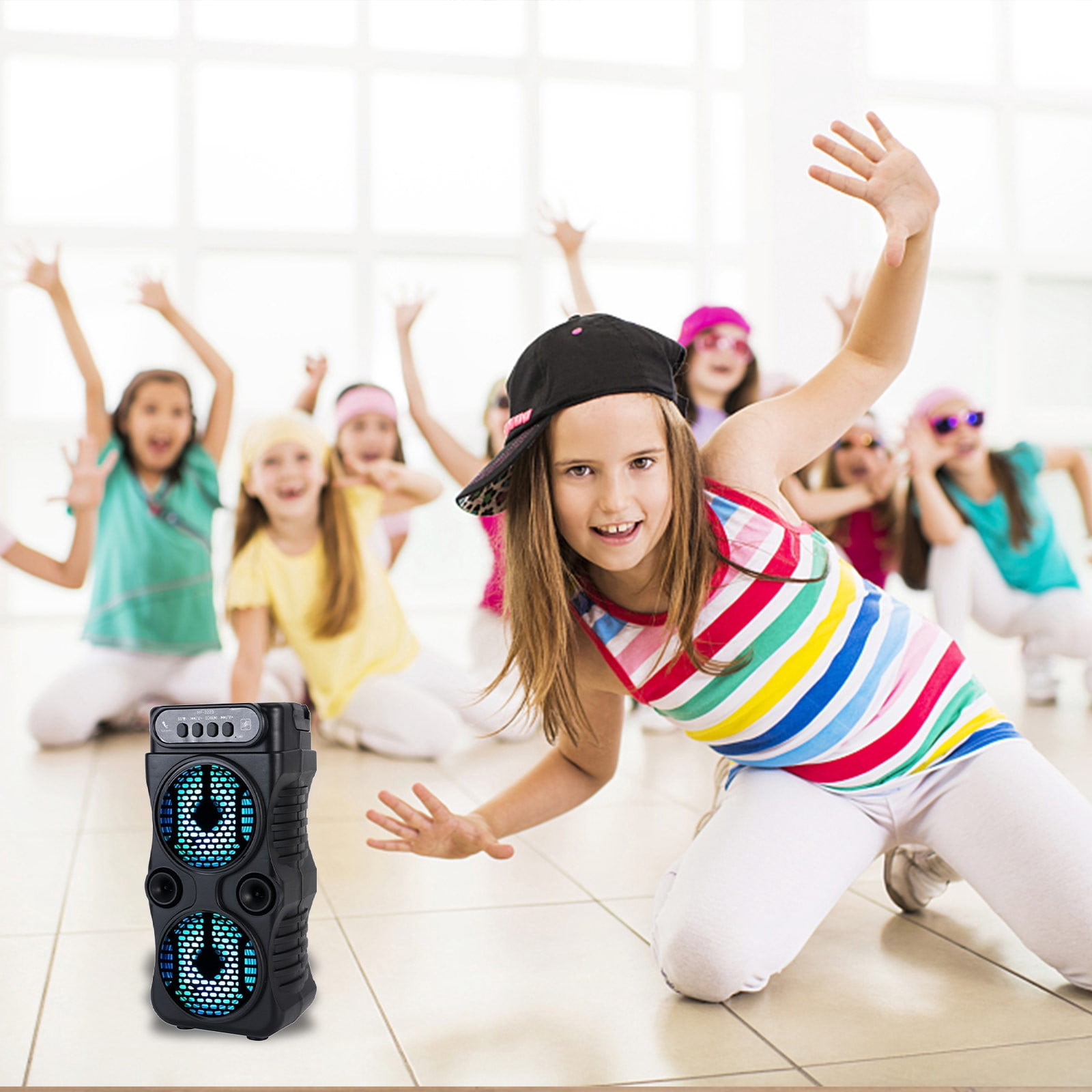 Chmadoxn Speaker Wireless Bluetooth Speaker, Portable Light Wireless Bluetooth Speaker MP3 Music Play For Sports Party, TFCard, AUX Cable, USB Flash Drive Bluetooth sound
