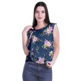 thumbnail image 4 of Moomaya Hauts Sans Manches en Jersey de Coton à Volants Femmes Blouse d'Été Imprimée Femmes, 4 of 4