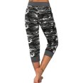 thumbnail image 2 of Innerwin Sport Trousers Drawstring Ladies Bottoms Running Elastic Waist Breathable Capri Pants Gray XXL, 2 of 6