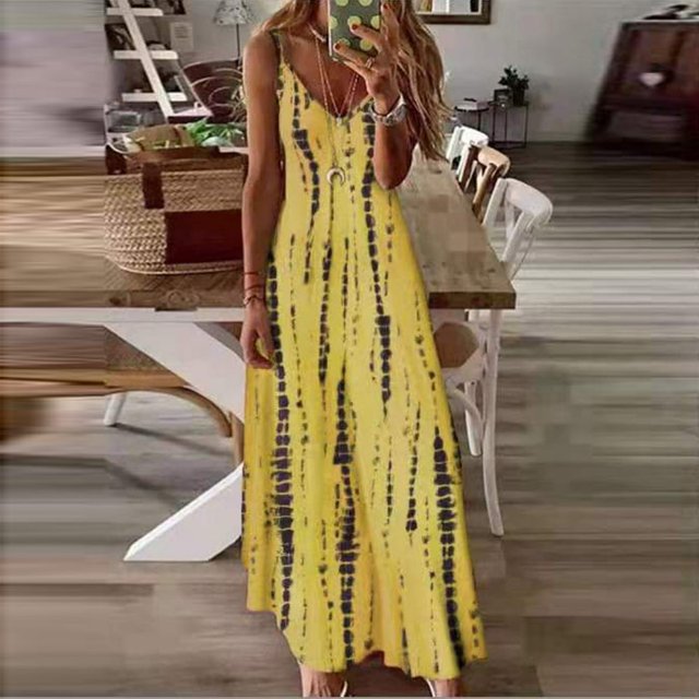 Femmes Été Boho Plage Imprimé Longue Robe Dentelle Épaule Froide Casual Maxi Robe