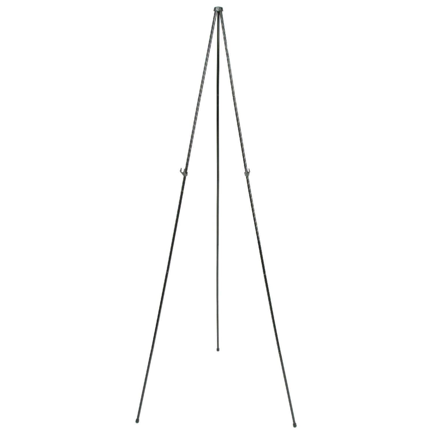 Quartet Full-Size Instant Easel Stand, Black, 63"
