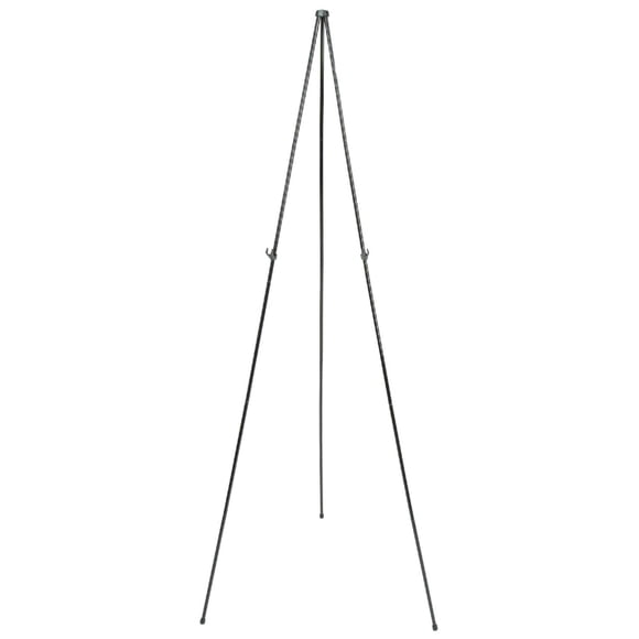 Quartet Full-Size Instant Easel Stand, Black, 63"