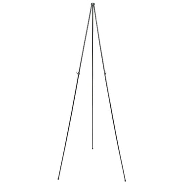 Quartet Full-Size Instant Easel Stand, Black, 63"