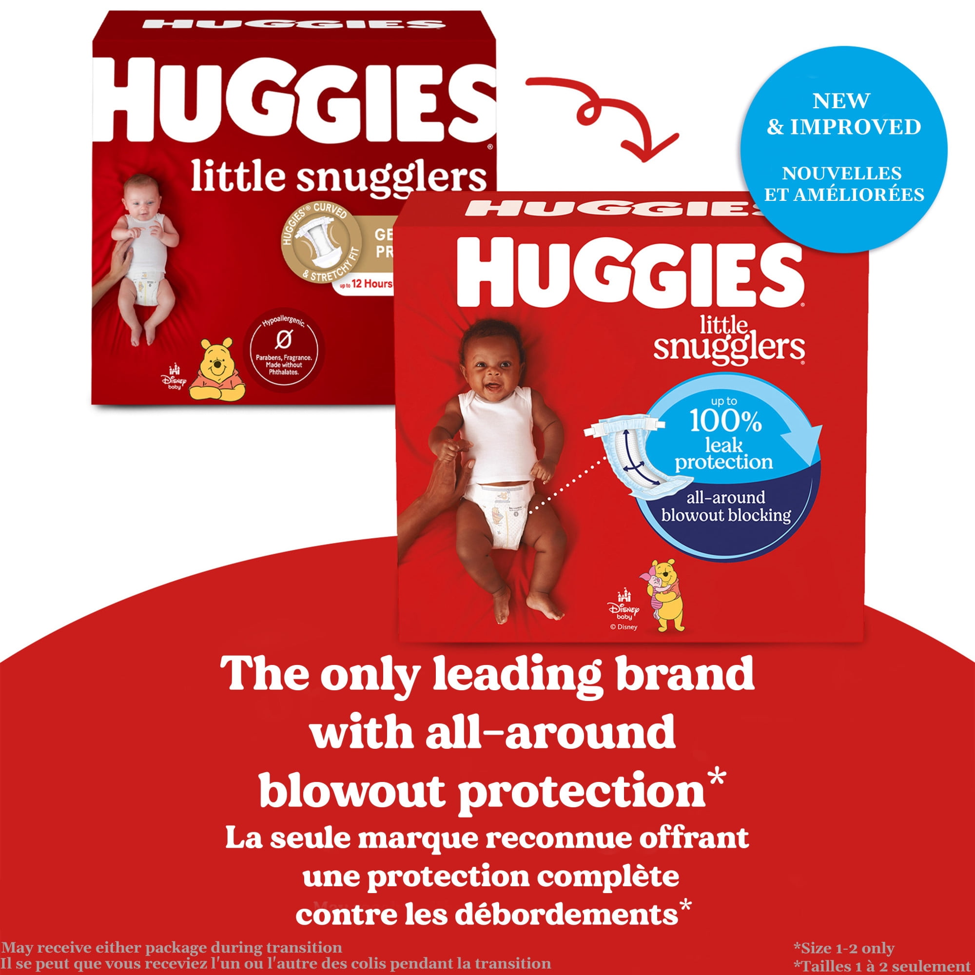 Huggies Little Snugglers Baby Diapers, Newborn (up to 10 lbs), 84 Ct