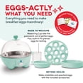 thumbnail image 4 of Dash Rapid Egg Cooker: 7 Egg Capacity Electric Egg Cooker for Hard Boiled Eggs, Poached Eggs, Scrambled Eggs, or Omelets with Auto Shut Off Feature, Aqua, 4 of 7