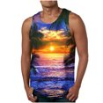 thumbnail image 1 of Birdeem Nouveau Débardeur Décontracté Mode Homme Été Floral Hawaïen Imprimé Sport Col Rond, 1 of 4