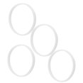 thumbnail image 1 of Rubber Sealing O Rings Gasket, Rubber Gaskets 10cm Sealing Gaskets White O Rings Replacement Parts Juicer Blender Replacement Seals for Home, 1 of 8