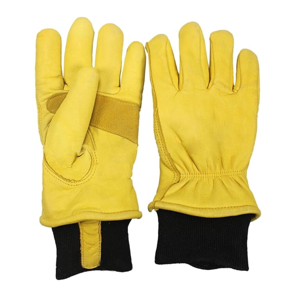 Almencla 2 Pieces Men's Winter Work Gloves Flexible for Cycling Cold Weather Ranching