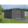 thumbnail image 2 of Arrow Classic 10 x 14 x 6 ft Charcoal Steel Storage Shed, 2 of 9