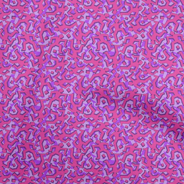 oneOone Viscose Chiffon Magenta Fabric Abstracts Craft Projects Decor Fabric Printed By The Yard 42 Inch Wide