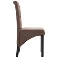thumbnail image 3 of vidaXL Dining Chairs 2 pcs Brown Fabric, 3 of 5