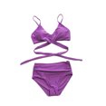 thumbnail image 3 of Gupgi Female  Spaghetti Strap Bikini Tops+ Leopard Print Bikini Panties, 3 of 7