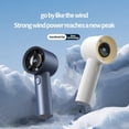 thumbnail image 3 of Fufafayo 3Pcs Handheld Fan 100 Speeds USB Rechargeable Portable Fan with Digital Battery Display Strong Wind Personal Fan for Travel Office Outdoor Summer Use, 3 of 7