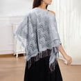 thumbnail image 1 of Elegant Lace Shawl Scarf For Bridal Wedding Evening Gown And Formal Party Versatile Triangle Wrap Wraps category, 1 of 3