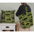 thumbnail image 5 of Soimoi Green polyester Crepe Fabric Mountains & Text Decor Fabric Printed Yard 52 Inch Wide, 5 of 5