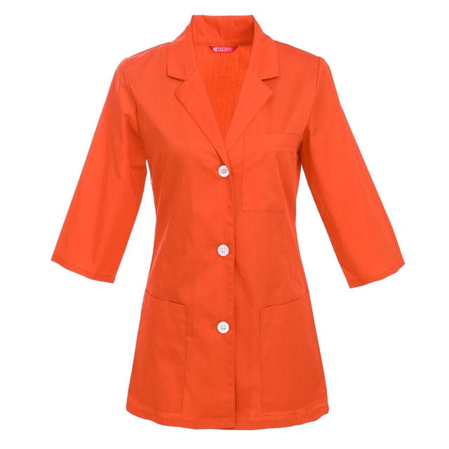Manteau de Laboratoire de Consultation pour Femmes, Manches 3/4, Longueur de 29 Po
