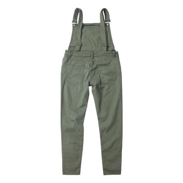 SUNSIOM Men Bib Overalls, Slim Fit Jumpsuit, Jeans Suspender Pockets Pants