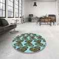 thumbnail image 4 of Ahgly Company Tapis Rectangulaire Lavable en Machine Intérieur Transitionnel Vert Armée, 2 Pieds x 3 Pieds, 4 of 7