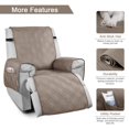 thumbnail image 4 of 2024 100% Waterproof Recliner Chair Covers Anti-Slip Recliner Couch Slipcovers for Reclining Chair with Packets Dogs Chair Cover Furniture Protector  Chocolate, 4 of 8