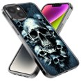 thumbnail image 2 of MUNDAZE Apple iPhone 14 Pro Graveyard Death Dream Skulls Double Layer Phone Case Cover, 2 of 6