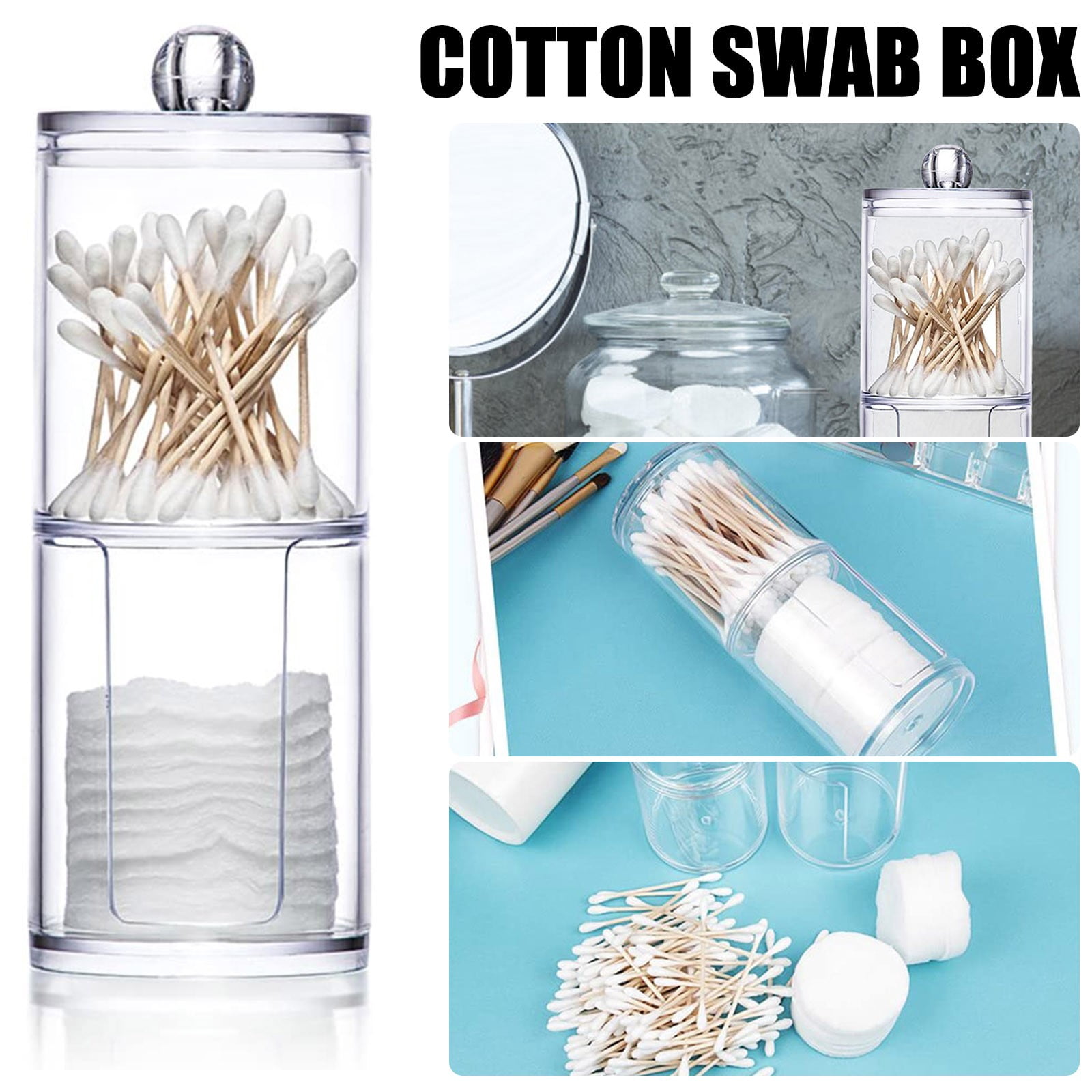 SMihono Closet Organizers and Storage for Clothes Double Layer Acrylic Cotton Storage Box Storage Cosmetic Storage Box Storage Trunks and Bag