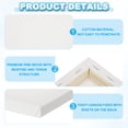thumbnail image 4 of Uxcell Canvas for Painting, 15 Pack 3x3" Blank Cotton Canvas for Various Paints, 4 of 6