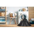 thumbnail image 2 of Ahgly Tapis d'Intérieur Lavable en Machine Carré Transitionnel Charbon Noir, 5 Pieds Carré, 2 of 7