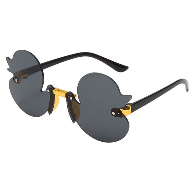 CSChome Children Sunglasses Children Sunglasses Duckling Shape Translucent UV Block Sunlight Eye Protection Photo Prop Girls Vacation Summer Beach