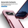 thumbnail image 3 of KOMI for Google Pixel 9 Case, [Shockproof] Military Grade Proof Protection [Fall Prevention] [Anti Fingerprint ] Rugged Protective Phone Case Cover for Google Pixel, Pink+Hot Pink, 3 of 5
