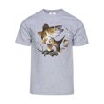 thumbnail image 1 of Gravity Trading T-Shirt à Manches Courtes pour Hommes avec Bar de Mer - Gris Chiné - P, 1 of 1