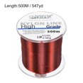 thumbnail image 2 of Uxcell 547Yard 10Lb Fil de Pêche en Nylon Monofilament Enduit de Fluorocarbone Rouge Vin, 2 of 7