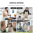 thumbnail image 3 of WIFKLSIIPG English Letter Rose Series Linen Apron for Adults and Children's Kitchen Fouling Apron, 3 of 5