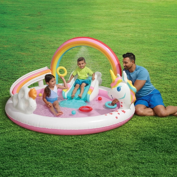 Centre de jeux Bluescape Licorne Arc-en-ciel, jeux et jouets gonflables extérieurs, à partir de 2 ans, unisexe
