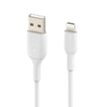 thumbnail image 4 of Belkin BoostCharge USB-A to Lightning Cable - (3.3ft/1M) MFi Certified, Soft, Flexible Fast-Charging Cable, Lightning iPhone Charger Cord for iPhone 14 & Earlier Series, iPad 9th Gen & AirPods White, 4 of 5